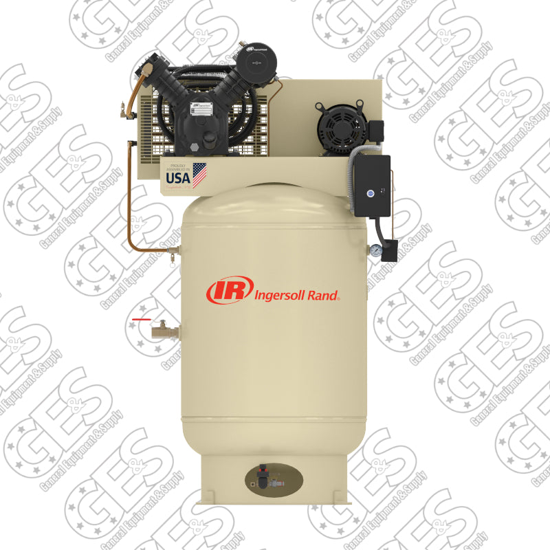 Ingersoll Rand 2545K10-V Two-Stage Cast Iron Air Compressor - Reconditioned