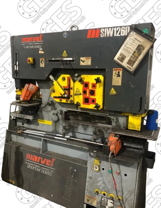 Amada Marvel MSIW126D Spartan 126-Ton Heavy Duty Dual Cylinder Ironworker - Used