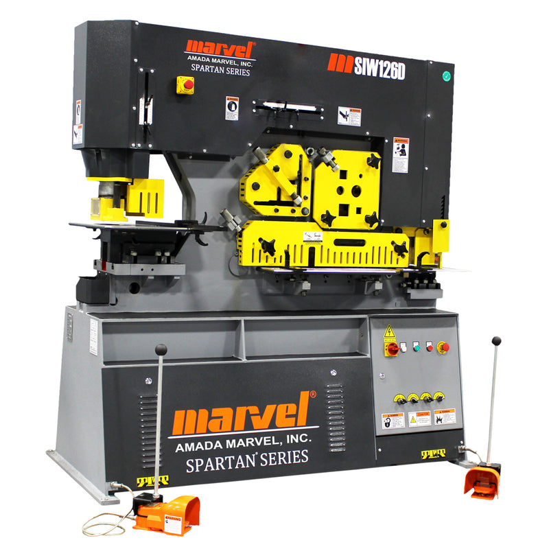 Amada Marvel MSIW126D Spartan 126-Ton Heavy Duty Dual Cylinder Ironworker - Used