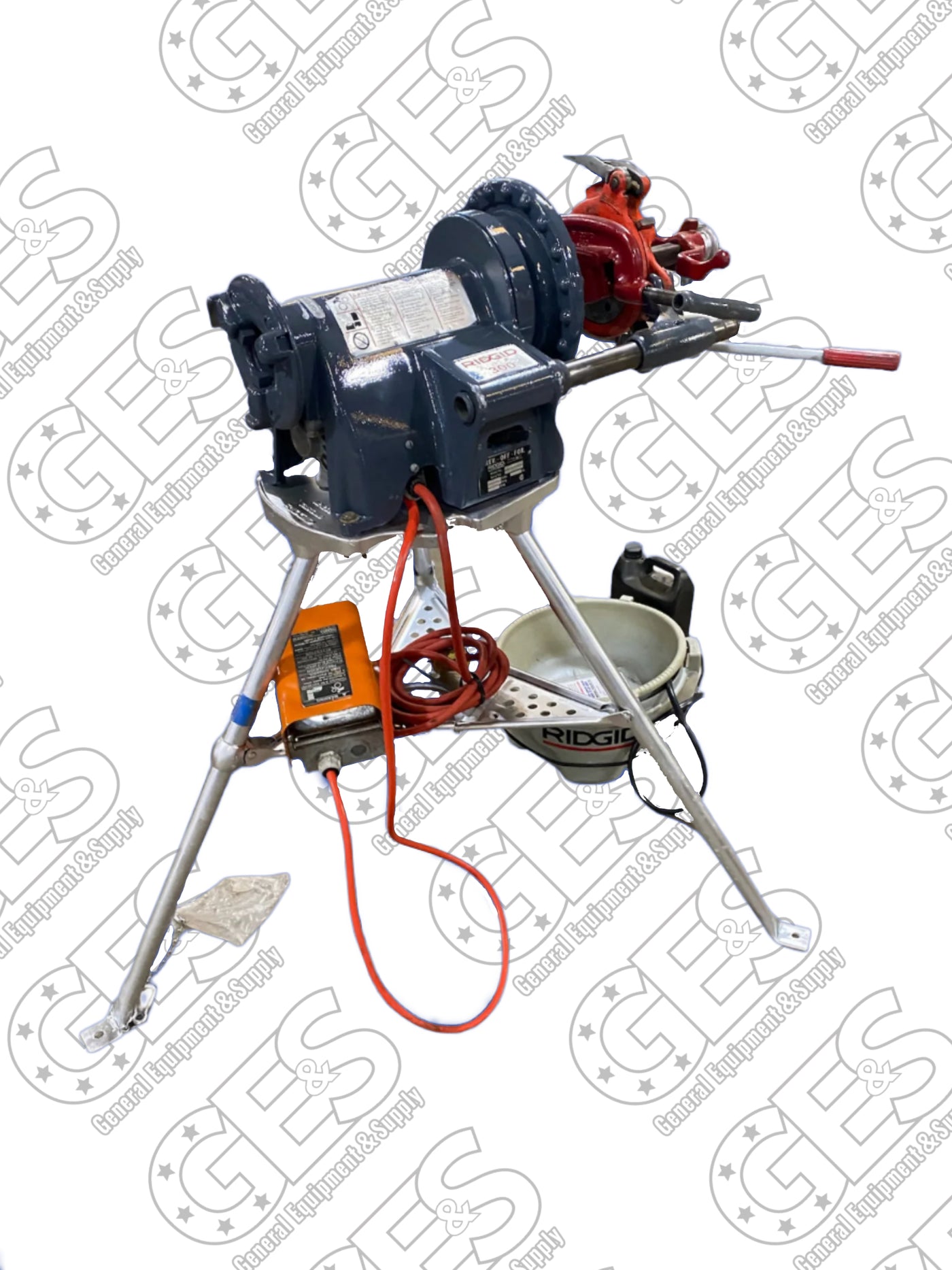 Ridgid 15682 Model 300 Power Drive Complete Threading Machine for 1/8in to 2in - Reconditioned