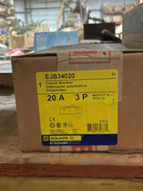Schneider Electric EJB34020 Square D Circuit Breaker 20A 3P - New Surplus