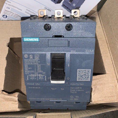 Siemens 3VA4195-6ED34-0AA0 Circuit Breaker