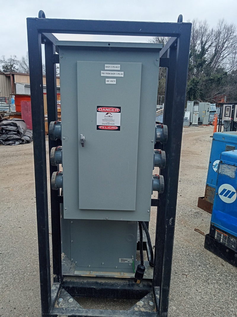 Southwire 99113G2-6 480V 250A 3-Phase Step-Down Power Distribution Cart - Used