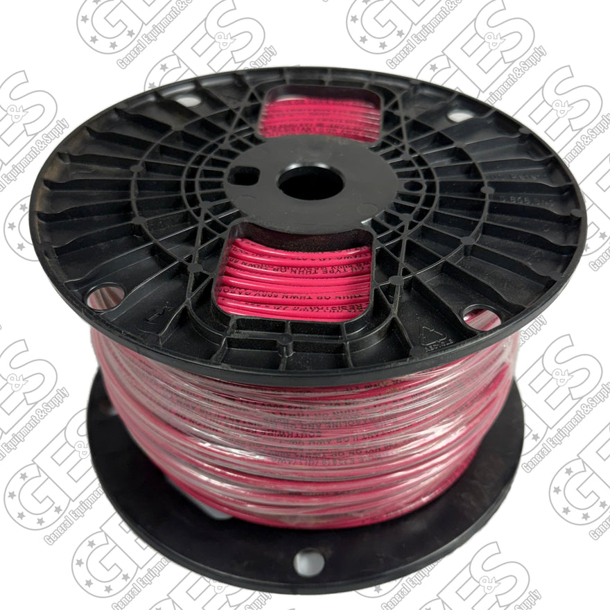 Southwire 11581601 14 AWG Solid Copper Wire, Red, 500 ft - New Surplus