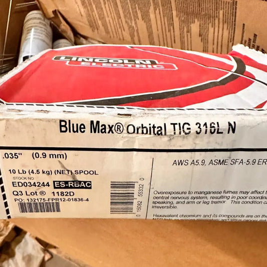 Lincoln ED034244 Blue Max Orbital TIG 316L N .035 in. - New Surplus