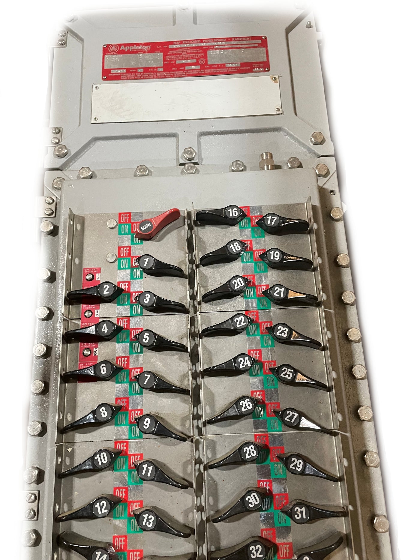 Appleton D2P-36 Enclosed Panelboard Raintight- New Surplus