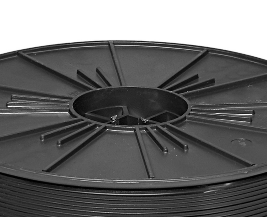 Uline S-568BL Plastic Twist Tie Spool (Black) 5/ct - New Surplus