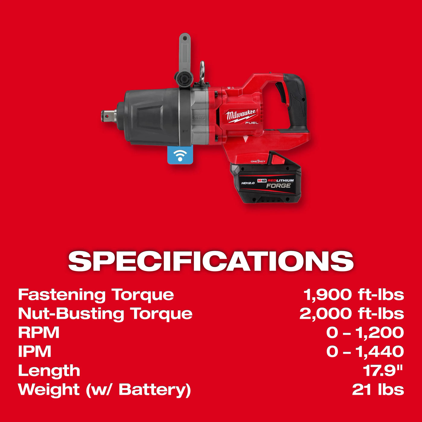 Milwaukee 2868-22HD M18 D-Handle 1" Impact Kit - New Surplus