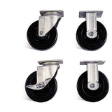 Caster Set 6 in. Heavy Duty Construction Includes Hardware