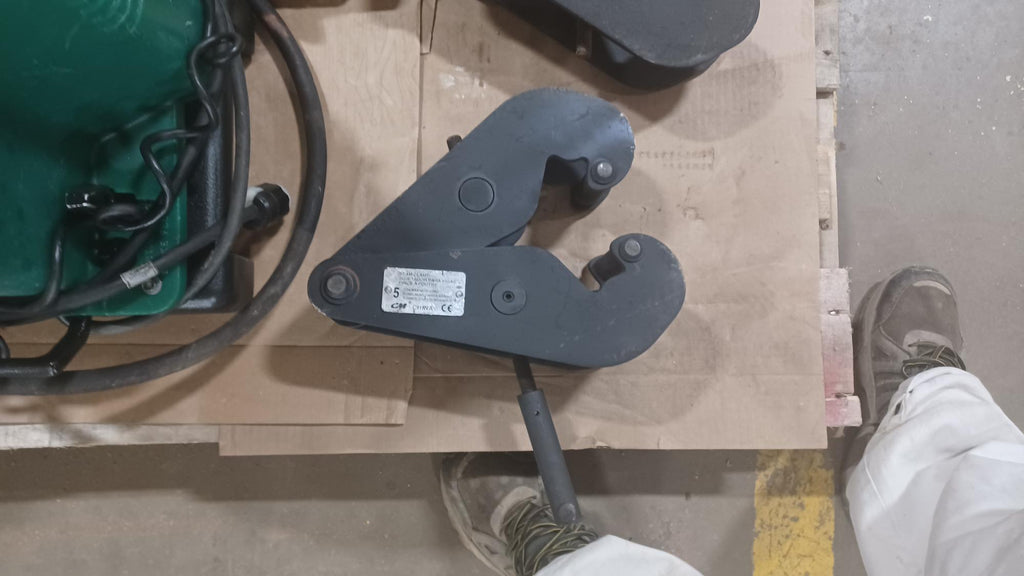 CM 5-TON BC-5 BEAM CLAMP FOR I-BEAM 3.6-12.2"-Reconditioned w/ 1 Year Operational Warranty.