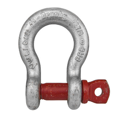 Crosby G-209 1-1/8 inch Load Tested Screw Pin Anchor Shackle-9-1/2 Ton WLL-Reconditioned