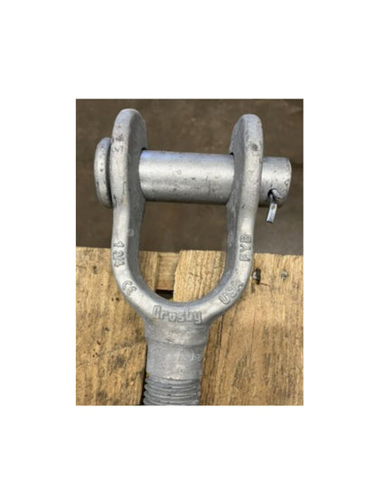 Crosby 1033036 HG-22G Turnbuckle Jaw & Jaw 24in. X 1-3/4in. Heavy Duty Galvanized Steel Rigging Hardware - Reconditioned