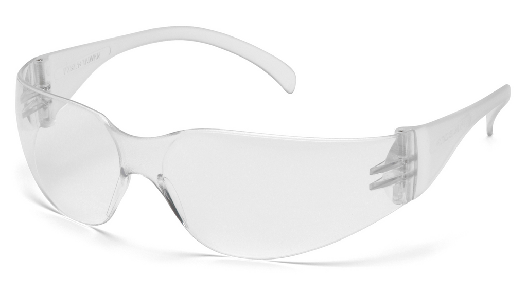 Pyramex S4110S Intruder Safety Glasses-Clear Lens/Frame-New Surplus