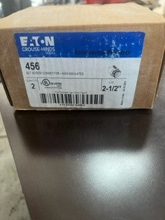 Eaton Crouse-Hinds 456 2-1/2" Straight, Non-insulated, Steel- New Surplus