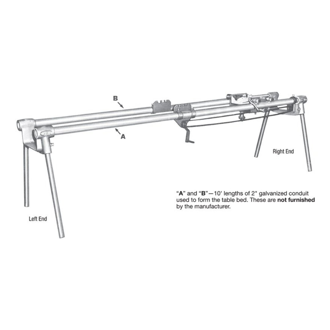 Greenlee 1802 Mobile Bending Table
