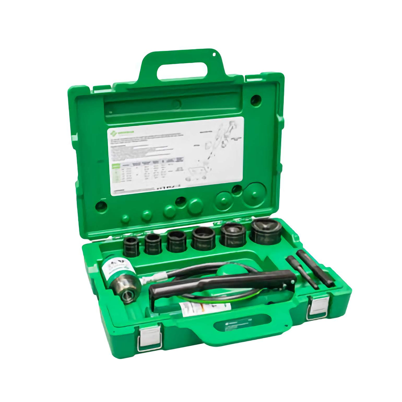 Greenlee 7306 Hydraulic Knockout Kit 11 Ton, 1/2" - 2" w/ Hand Pump - Reconditioned
