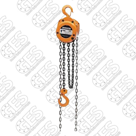 Harrington CF015-10 Hand Chain Hoist with 3000lb Capacity & 10FT Chain Fall - Reconditioned