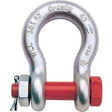 Crosby G-209 1-1/2 inch Load Tested Screw Pin Anchor Shackle-17 Ton WLL-Reconditioned