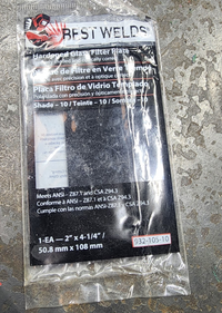 Best Welds 932-105-10 Welding Filter Plate - New Surplus