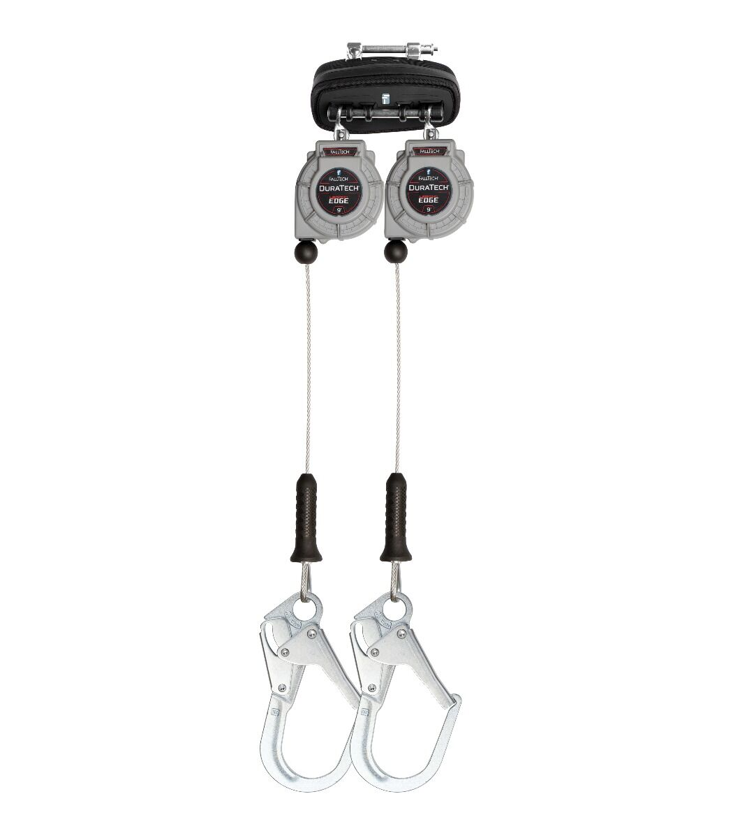 FallTech 83909TP3 9' Leading Edge Cable SRL Twin-leg with Steel Rebar Hooks- New Surplus