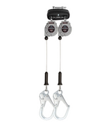 FallTech 83909TP3 9' Leading Edge Cable SRL Twin-leg with Steel Rebar Hooks- New Surplus