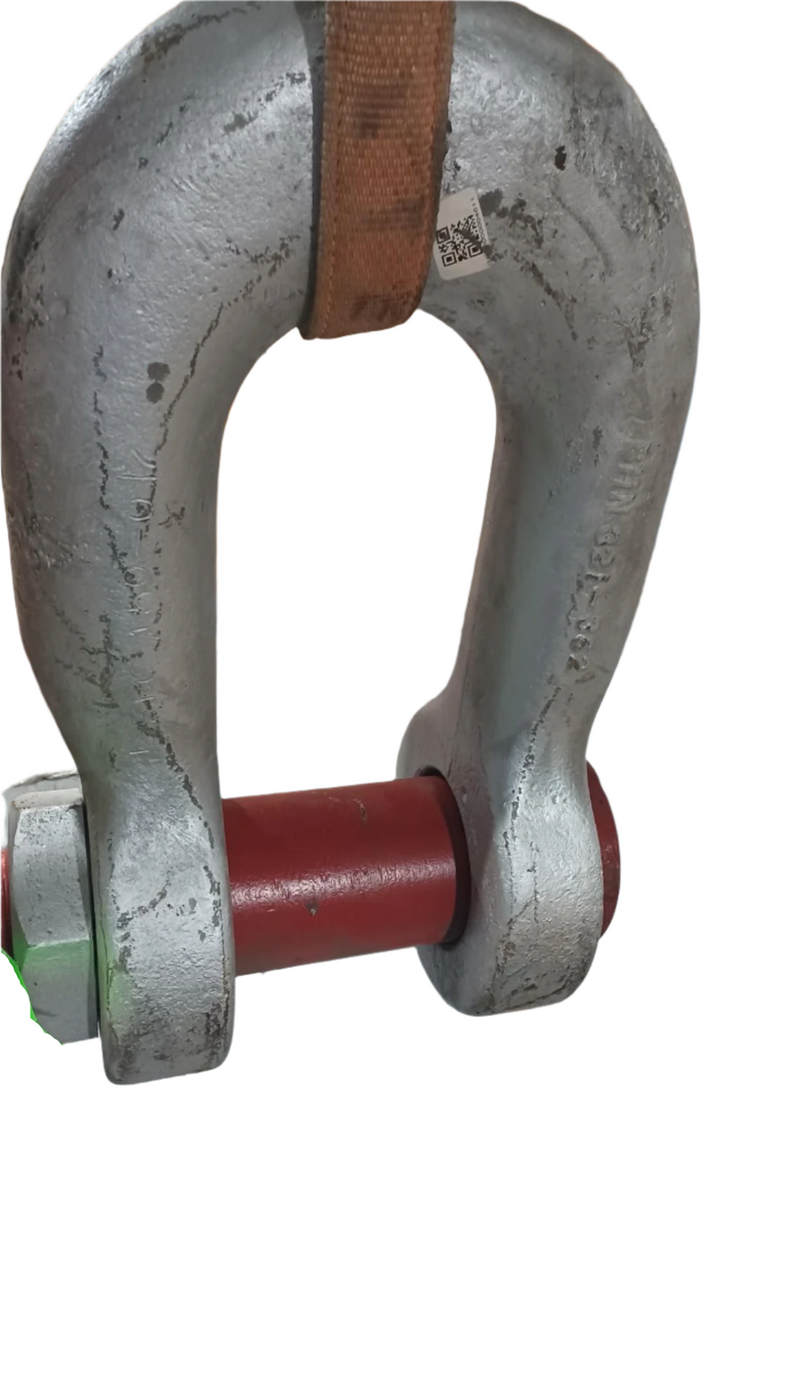 LBNO 150 ton Forged Marine Towing Shackle with Safety Nut and Cotter Pin - Used