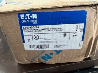 Eaton Crouse-Hinds LT5090G SA 90 Ground Lug 1/2 inch (25count)-New Surplus