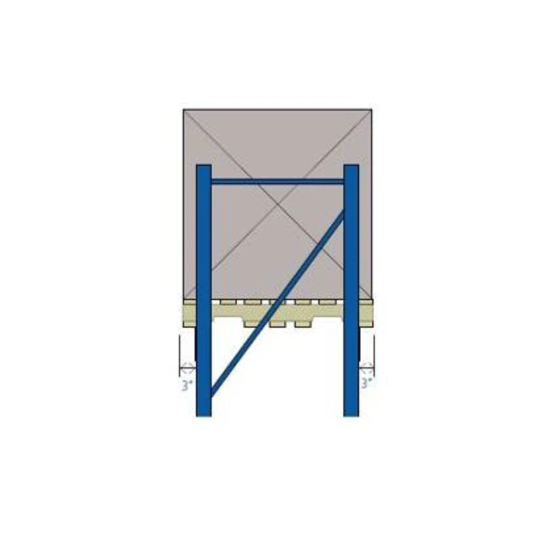 GE&S PRUR144 Pallet Rack Shelving Upright Teardrop