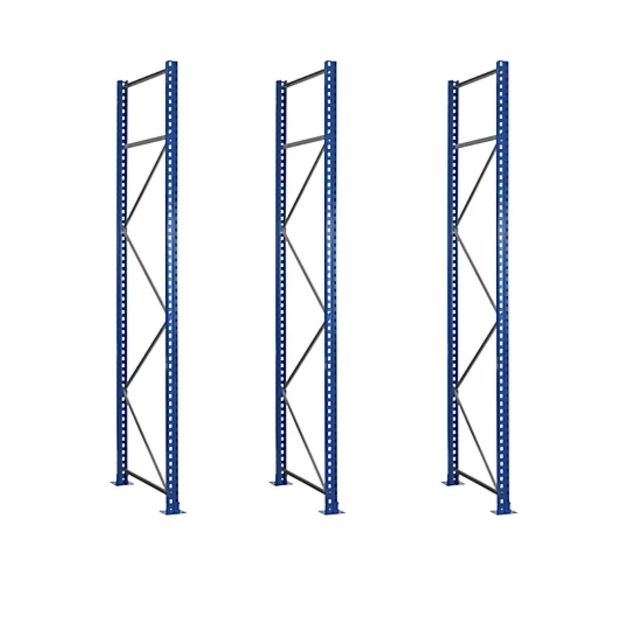 GE&S Pallet Rack Shelving Upright Teardrop Style