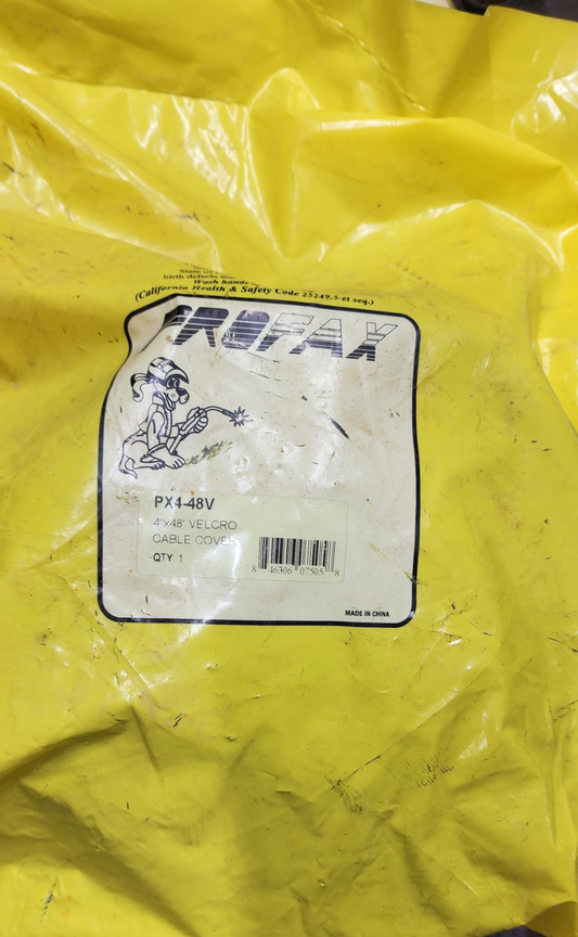 Profax PX4-48V 4in.-48in. Velcro Cable Cover- New Surplus