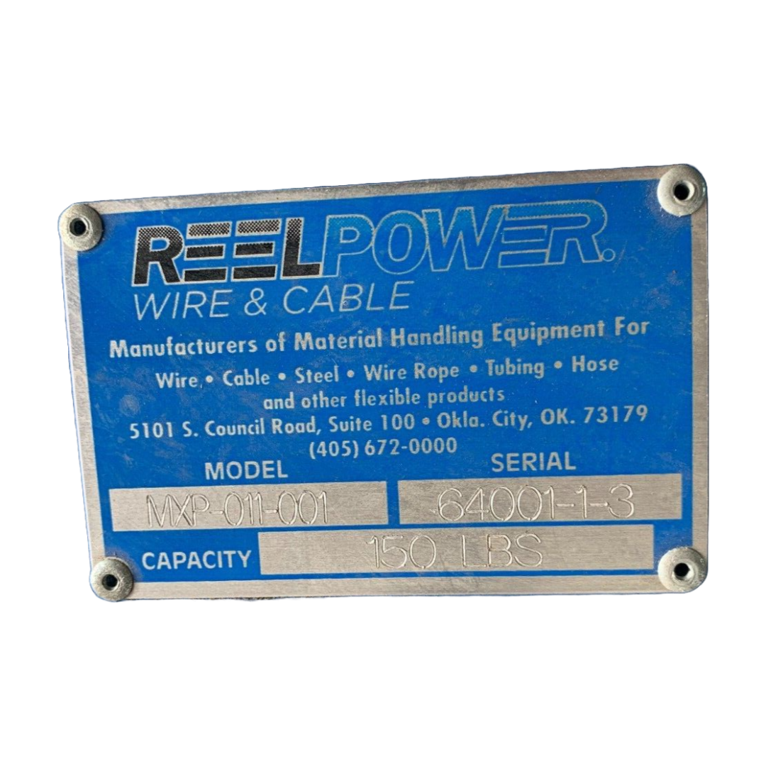 Reel Power Wire & Cable Reel, Model MXP-011-001