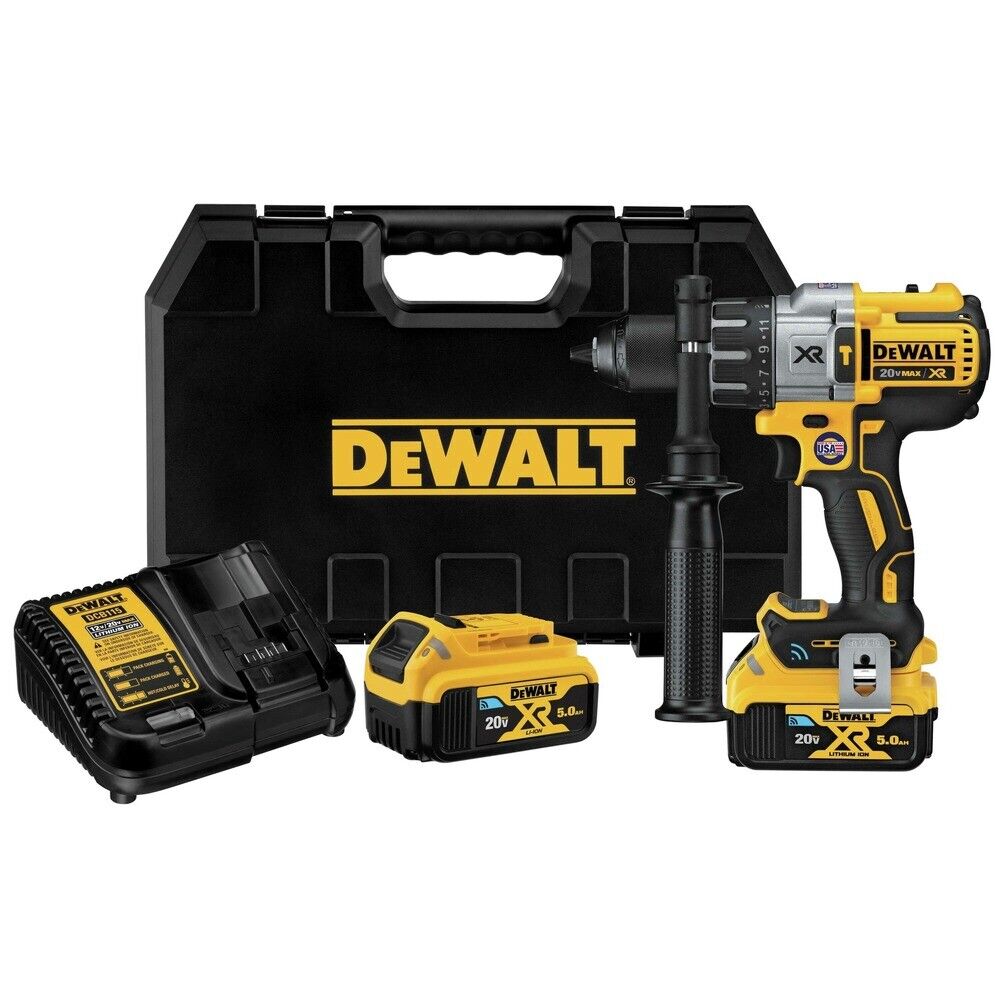 Dewalt DCD997CP2BT 20V MAX XR 1/2" Cordless Hammer Drill Kit w/ Tool Connect - New