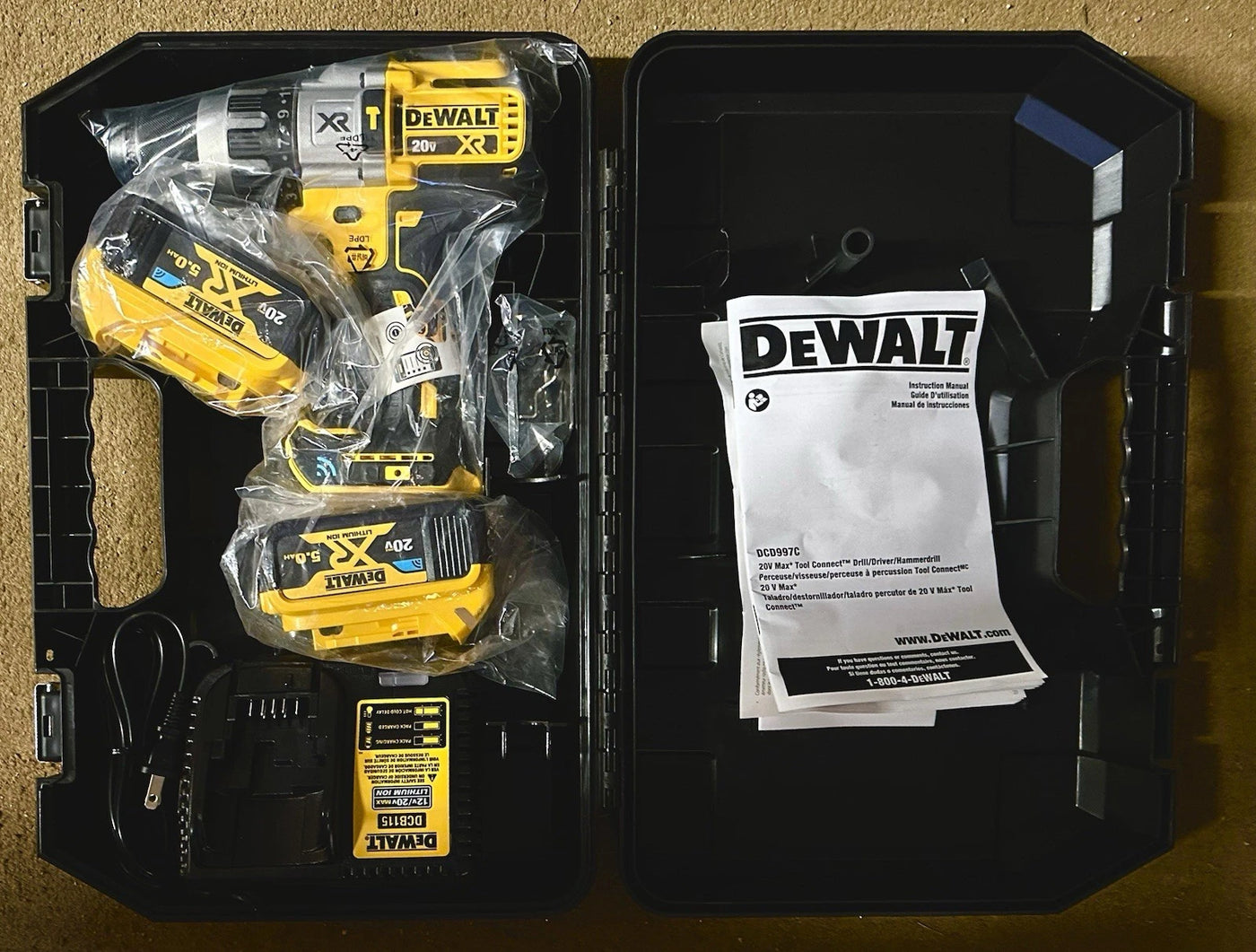 Dewalt DCD997CP2BT 20V MAX XR 1/2" Cordless Hammer Drill Kit w/ Tool Connect - New