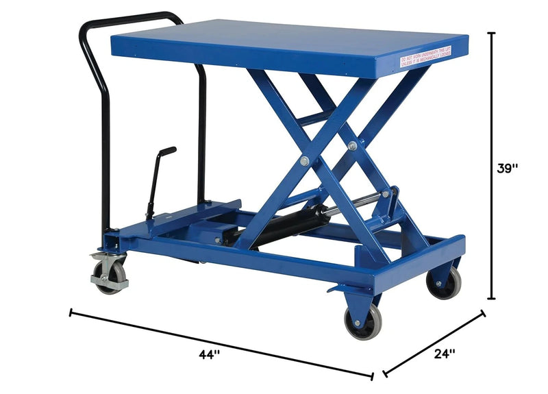 Vestil Cart-1000-S-FR Steel Premium Scissor Lift Cart - Reconditioned