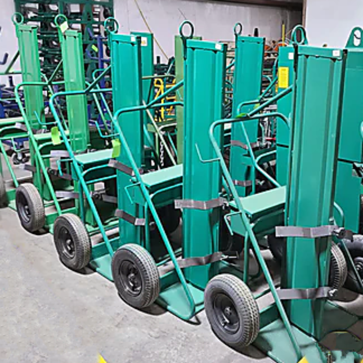 Saf-T-Cart 554-30-FW Dual Cylinder Cart with Firewall Divider  - Reconditioned