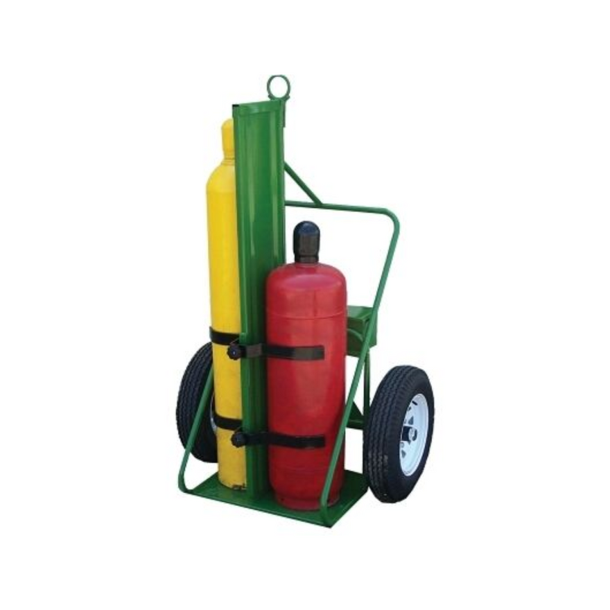 Saf-T-Cart 554-30-FW Dual Cylinder Cart with Firewall Divider  - Reconditioned