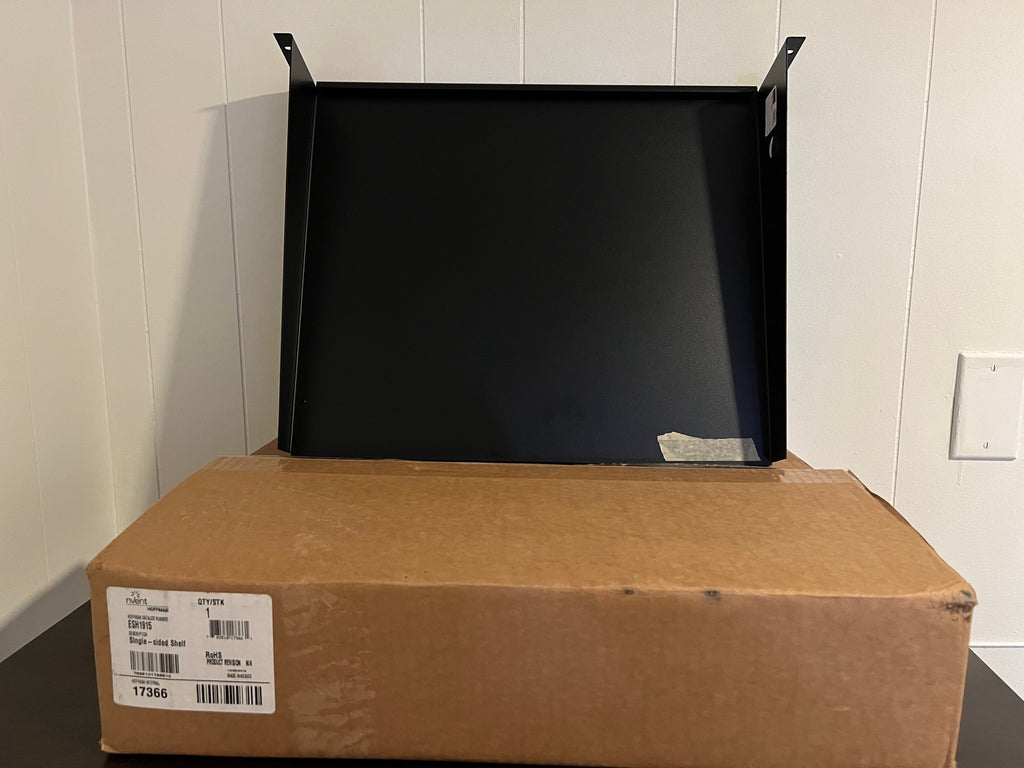 Nvent Single-Sided Shelf Solid 75, Black, Mild Steel-New Surplus