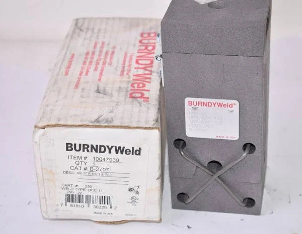 Burndy B2707 RUN & TAP Connector Welding 4/0 STR - New Surplus