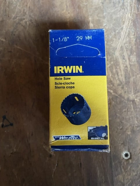 Irwin 373118BX Hole Saw 29mm 1-1/8 - New Surplus