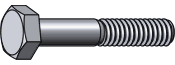 PECO 12X212HB316SS 1/2-13 X 2-1/2 HEX BOLT 316 STAINLESS 25, JAR OF 25, SOLD IN LOTS OF 125/5 JARS, New Surplus