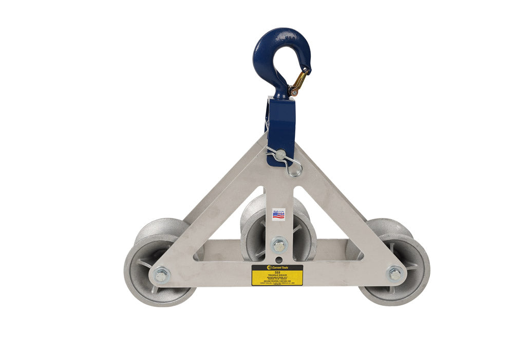Current Tools 333 Triangle Sheave Cable Guide- Reconditioned  with 1 yr Operational Warranty