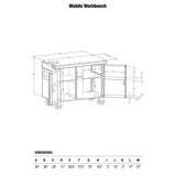 Greenlee 3548 Mobile Work Cabinet - Reconditioned