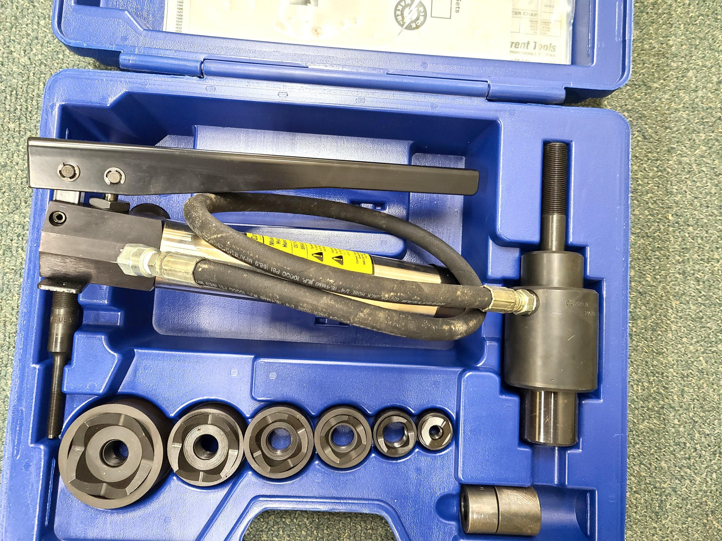 Current Tools 152 Standard Hydraulic Knockout Set 1/2" to 2" - Used - General Equipment & Supply