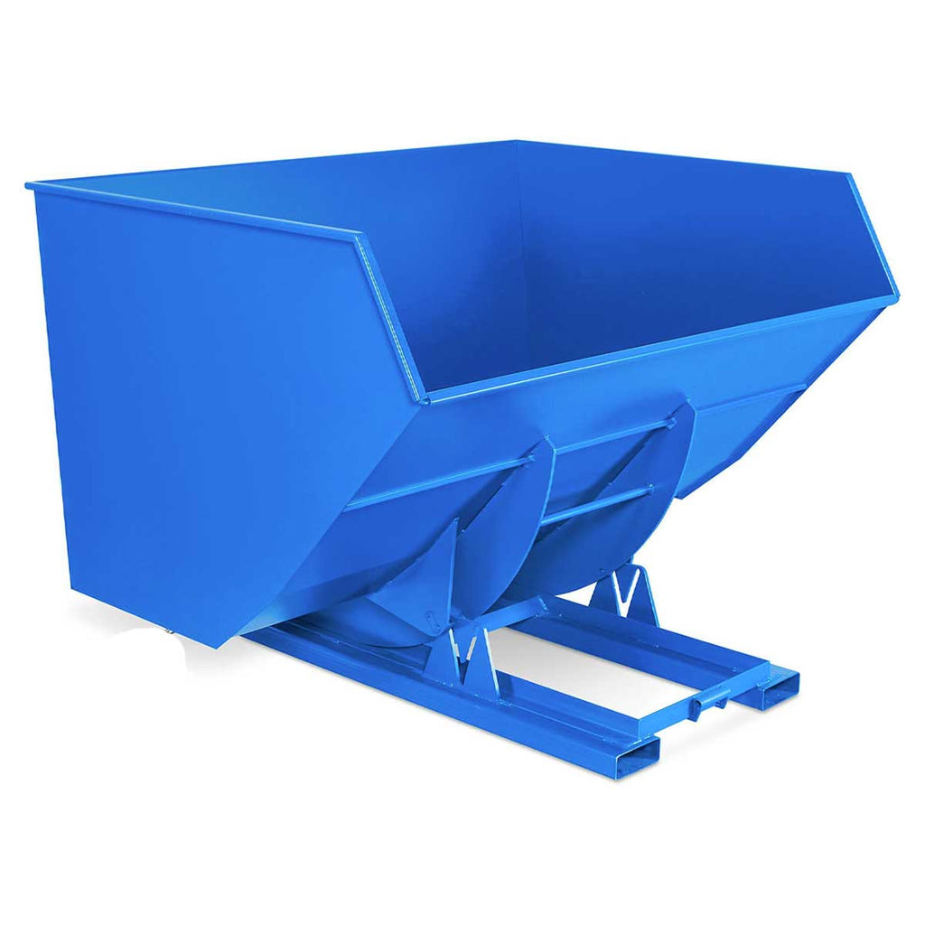 3 Yard Steel Forklift Manual Dumping Hopper - Reconditioned w/ 1 Year Operational Warranty
