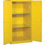 Standard 60 Gallon 34 x 34 x 65 Inch Double Door Flammable Safety Storage Cabinet- Remanufactured - General Equipment & Supply