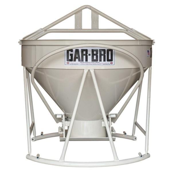 Gar-Bro 483-R Lightweight Round-Gate 3 Yard Concrete Bucket- Reconditioned