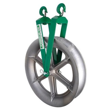 Greenlee 639 Right Angle Twin Yoke Hook Sheave 4,000 lbs - Reconditioned with 1 Year Operational Warranty
