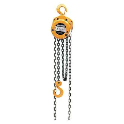 Harrington CF015-10 Hand Chain Hoist with 3000lb Capacity & 10FT Chain Fall - Reconditioned