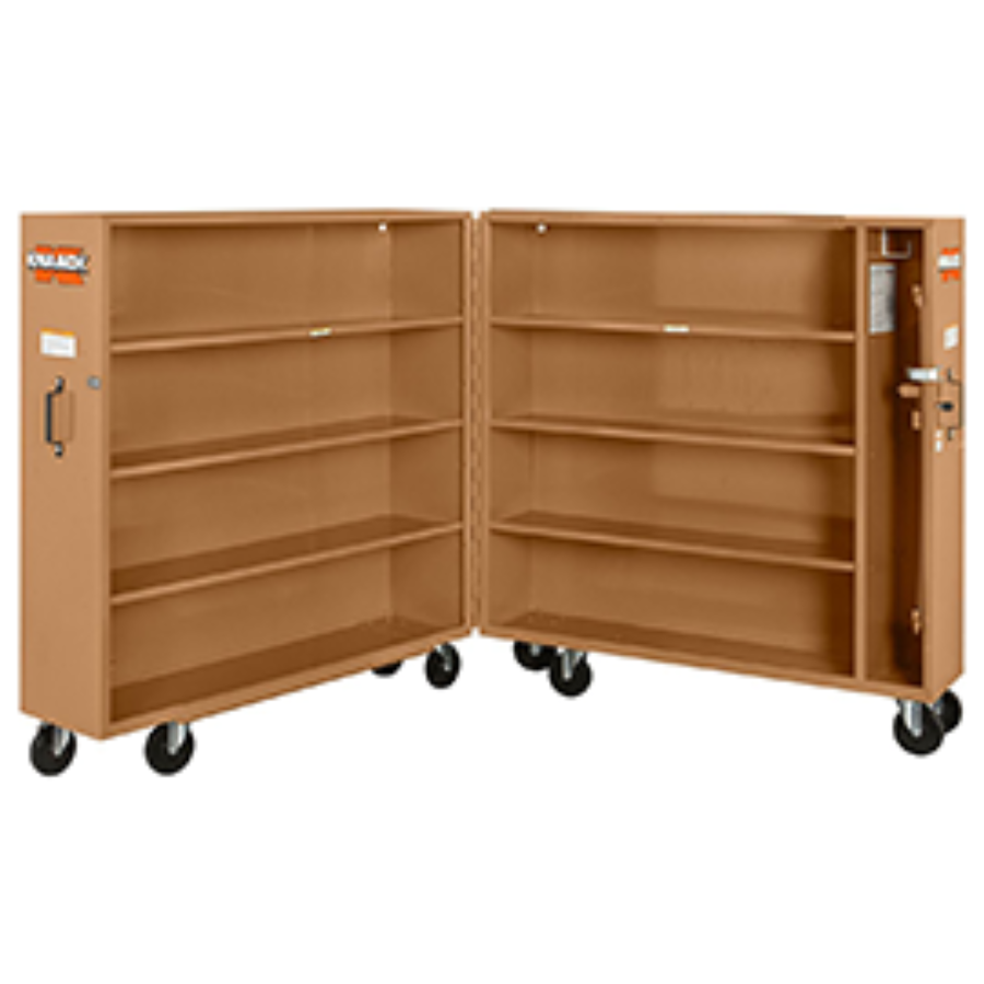 Knaack 100 60” x 30” x 65” Rolling Bi-fold Clam Shell Storage Cabinet with Casters- Remanufactured - General Equipment & Supply