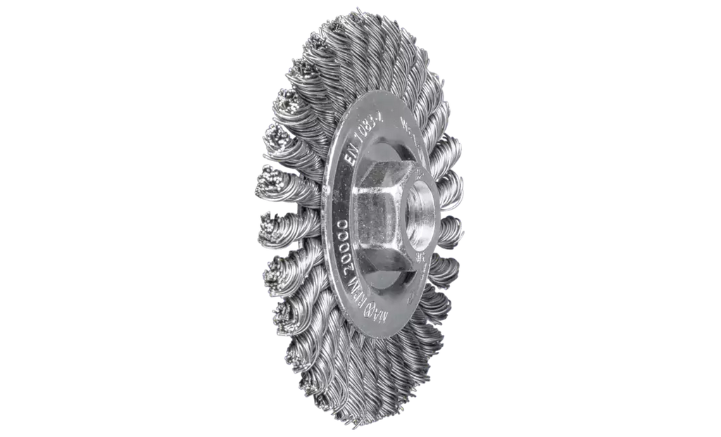 PFERD EDP 763940 4" PSF Stringer Bead Knot Wheel .020 CS Wire, 5/8-11 Thread (BOX OF 5)   NEW SURPLUS